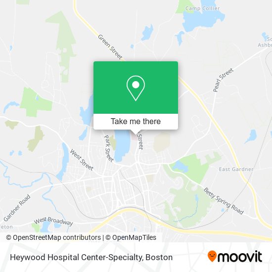 Mapa de Heywood Hospital Center-Specialty