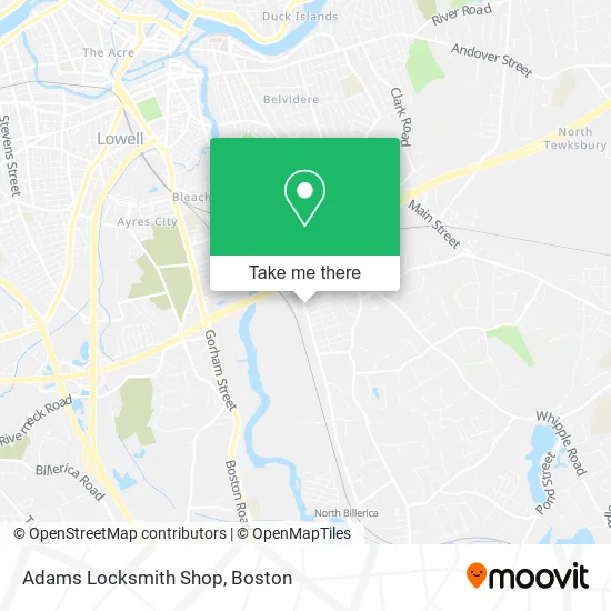 Mapa de Adams Locksmith Shop