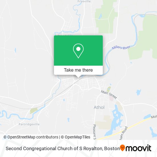 Mapa de Second Congregational Church of S Royalton