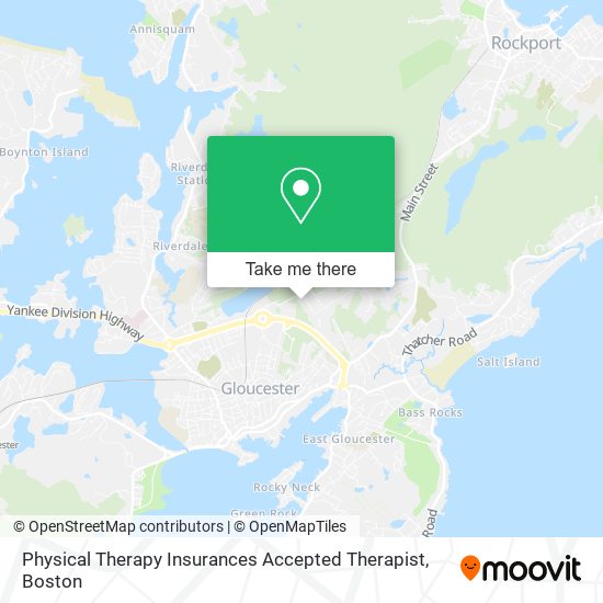 Physical Therapy Insurances Accepted Therapist map