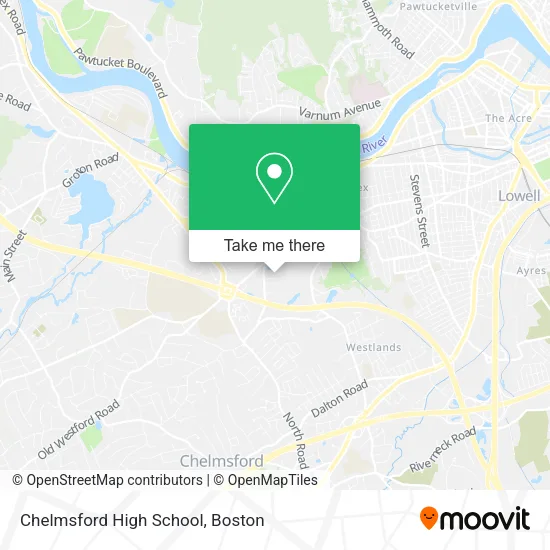 Chelmsford High School map