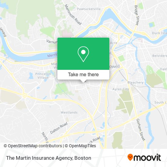 The Martin Insurance Agency map