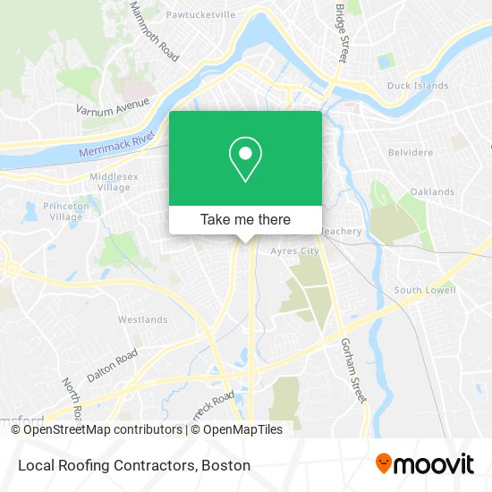 Local Roofing Contractors map