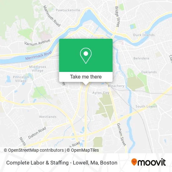 Mapa de Complete Labor & Staffing - Lowell, Ma