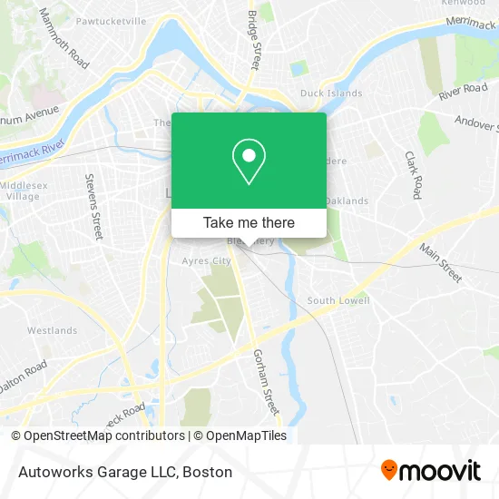 Mapa de Autoworks Garage LLC