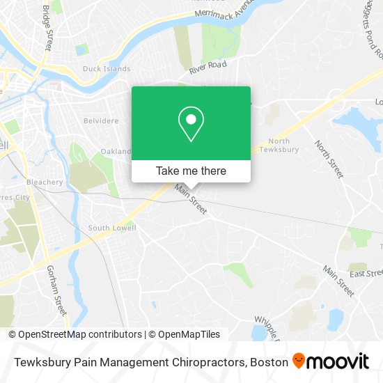 Mapa de Tewksbury Pain Management Chiropractors
