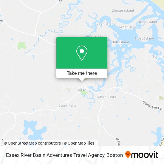 Mapa de Essex River Basin Adventures Travel Agency