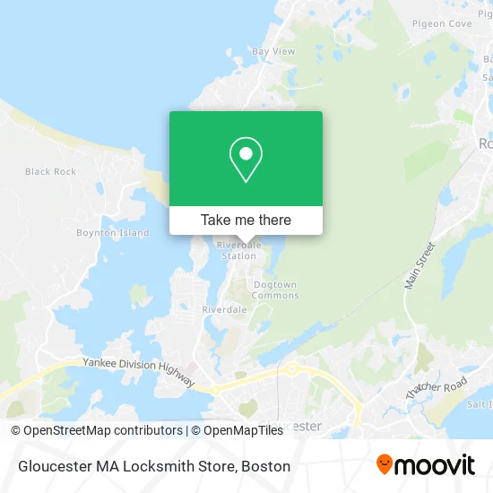 Mapa de Gloucester MA Locksmith Store