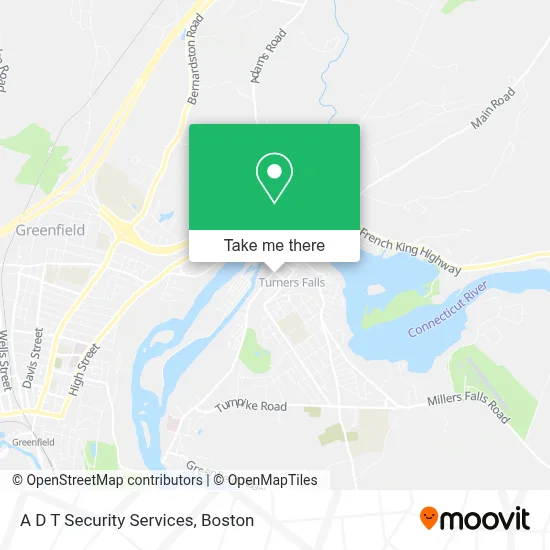 A D T Security Services map