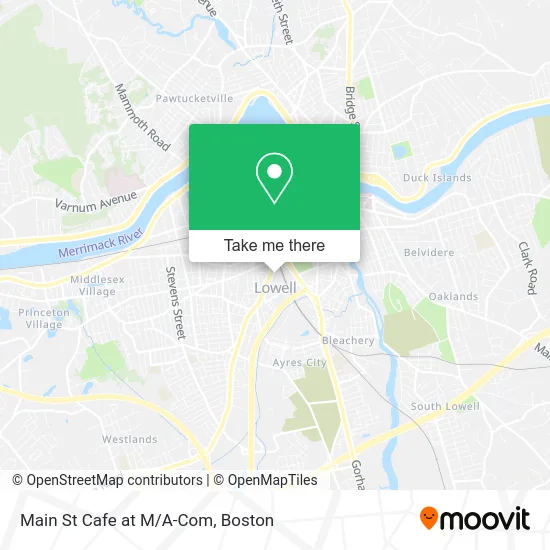 Main St Cafe at M/A-Com map