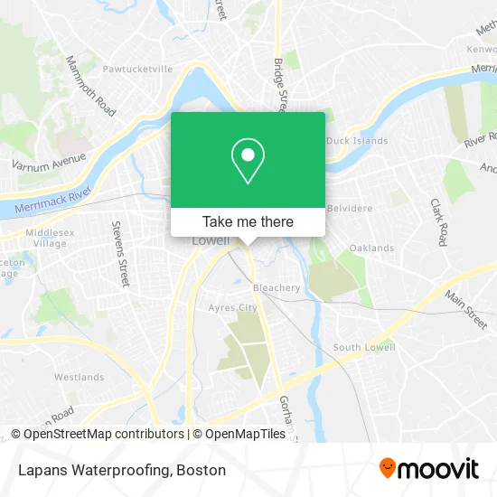 Mapa de Lapans Waterproofing