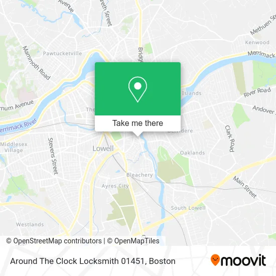 Around The Clock Locksmith 01451 map
