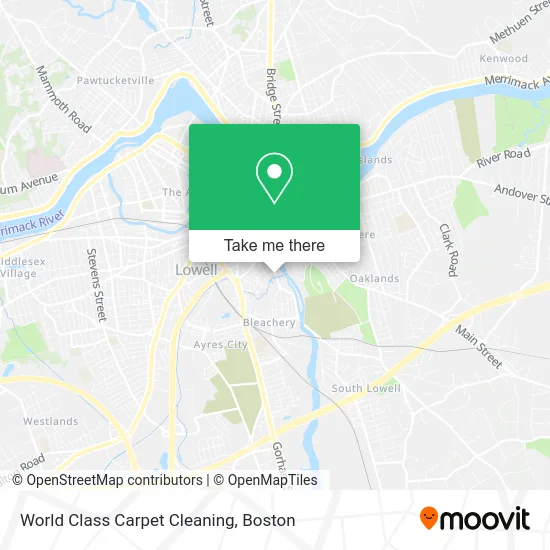 World Class Carpet Cleaning map