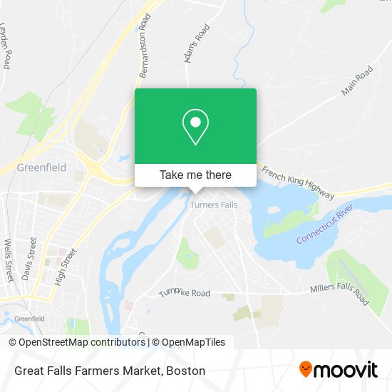 Mapa de Great Falls Farmers Market