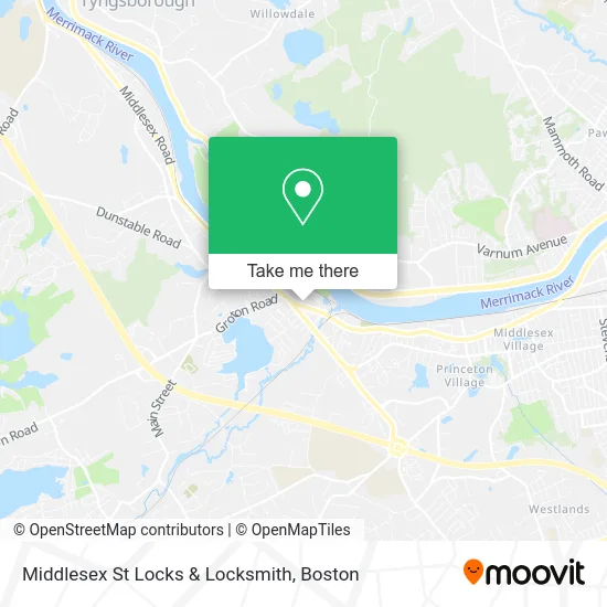 Middlesex St Locks & Locksmith map