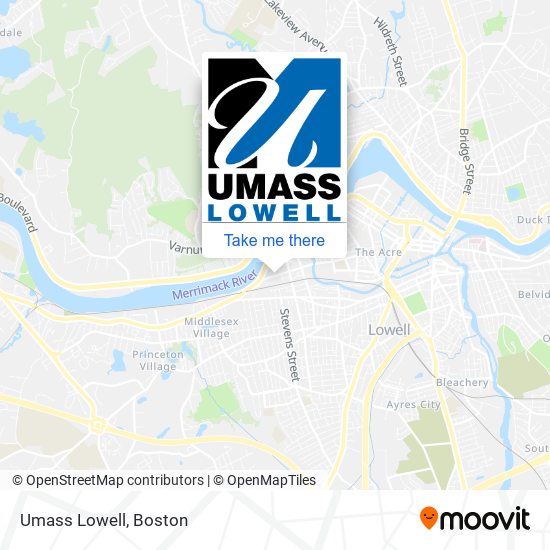 Mapa de Umass Lowell
