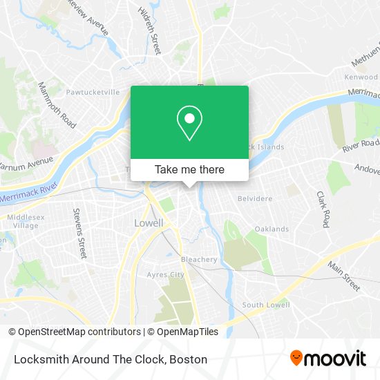 Locksmith Around The Clock map