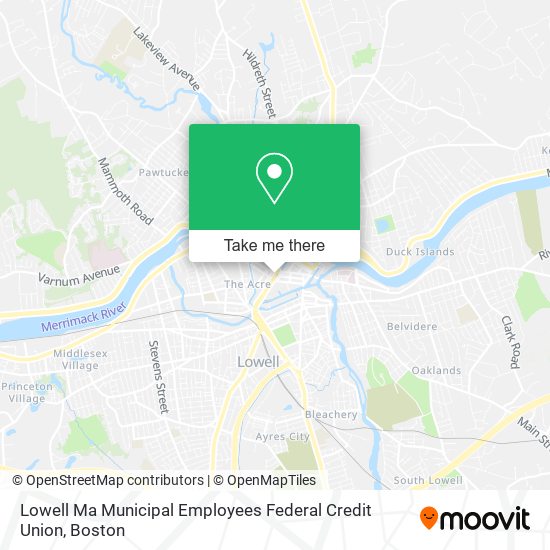 Mapa de Lowell Ma Municipal Employees Federal Credit Union