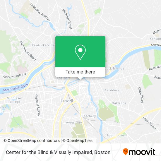 Mapa de Center for the Blind & Visually Impaired