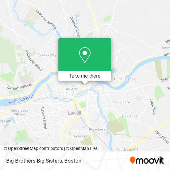 Mapa de Big Brothers Big Sisters