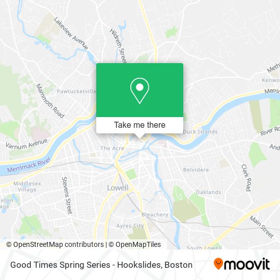 Good Times Spring Series - Hookslides map