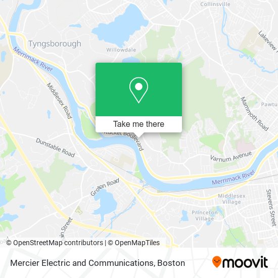 Mercier Electric and Communications map