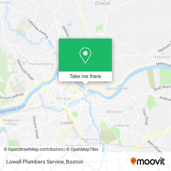 Lowell Plumbers Service map