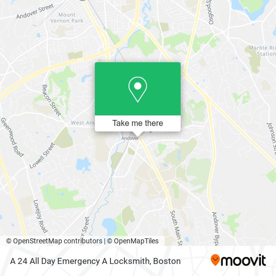 Mapa de A 24 All Day Emergency A Locksmith