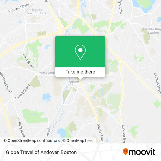 Mapa de Globe Travel of Andover