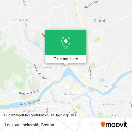Lockout Locksmith map