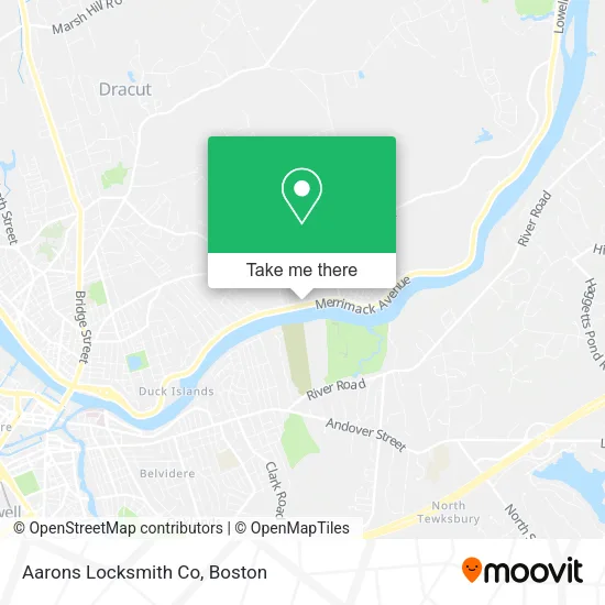 Aarons Locksmith Co map