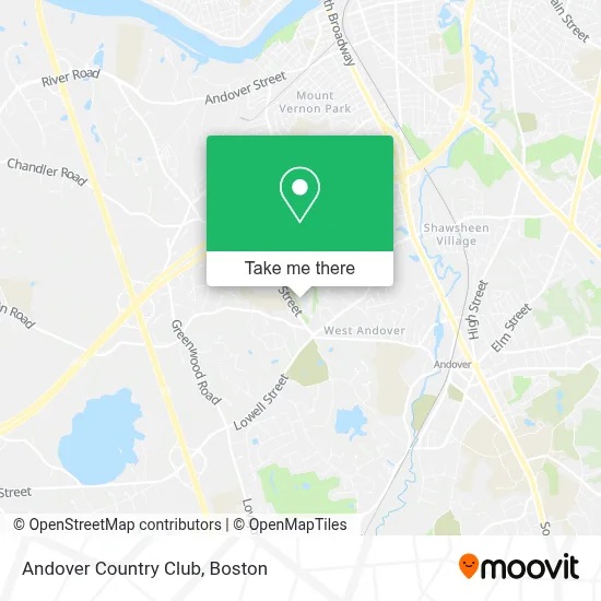 Andover Country Club map