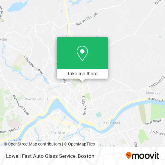 Mapa de Lowell Fast Auto Glass Service