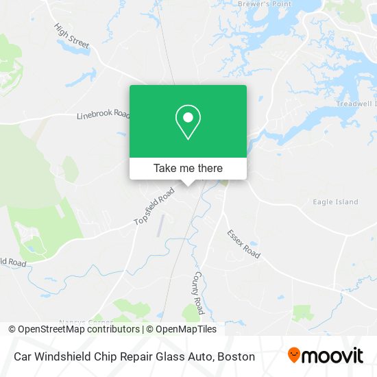 Mapa de Car Windshield Chip Repair Glass Auto