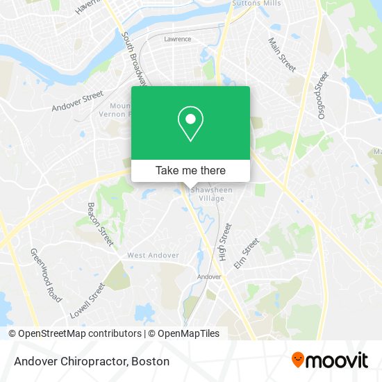 Mapa de Andover Chiropractor