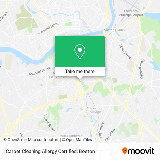 Carpet Cleaning Allergy Certified map