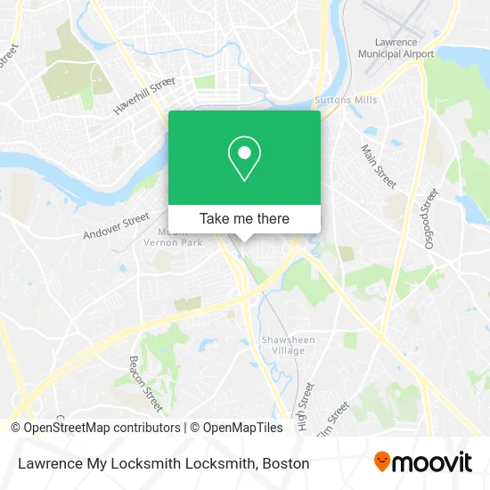 Lawrence My Locksmith Locksmith map