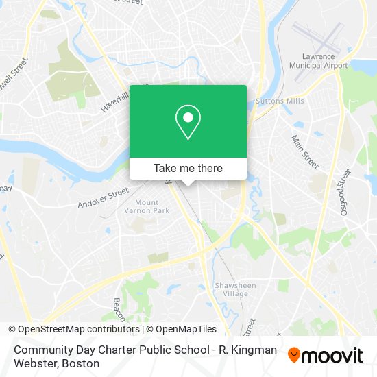 Mapa de Community Day Charter Public School - R. Kingman Webster