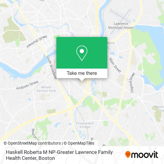 Haskell Roberta M NP-Greater Lawrence Family Health Center map