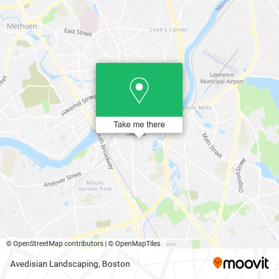 Avedisian Landscaping map