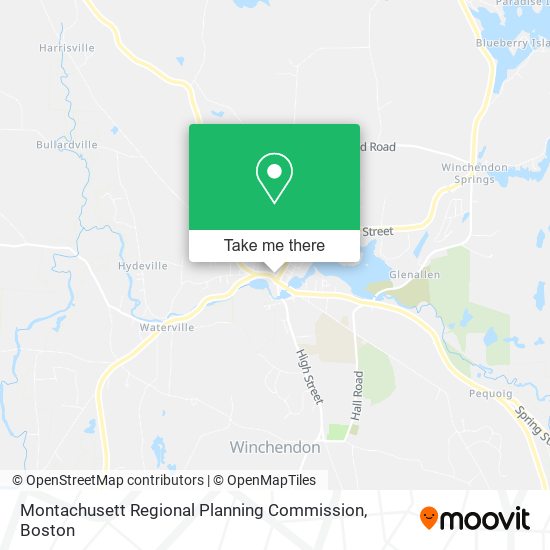 Mapa de Montachusett Regional Planning Commission
