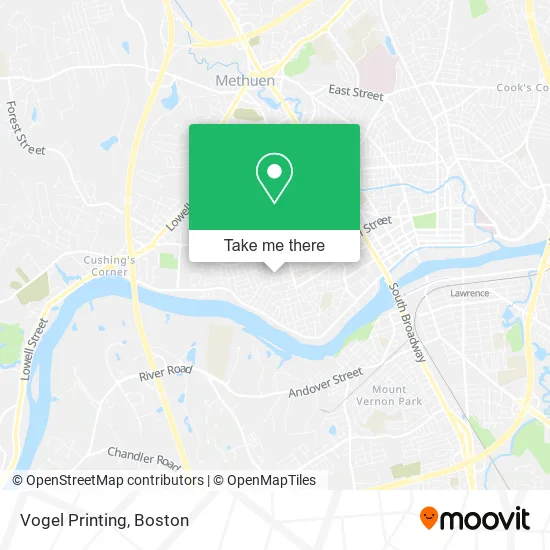 Vogel Printing map