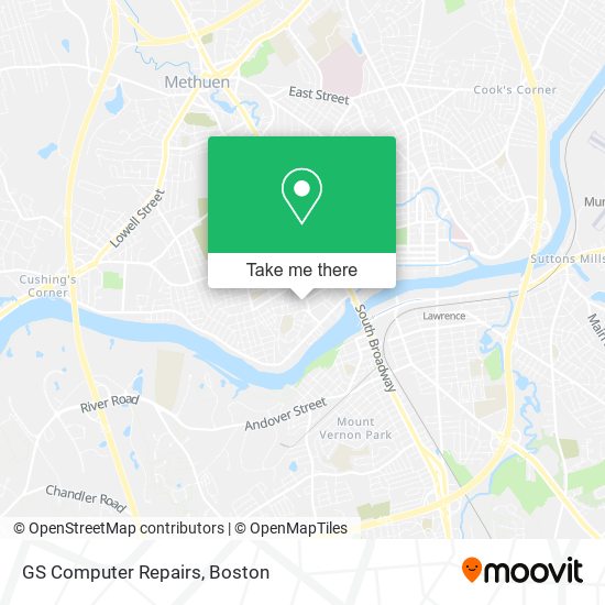 Mapa de GS Computer Repairs