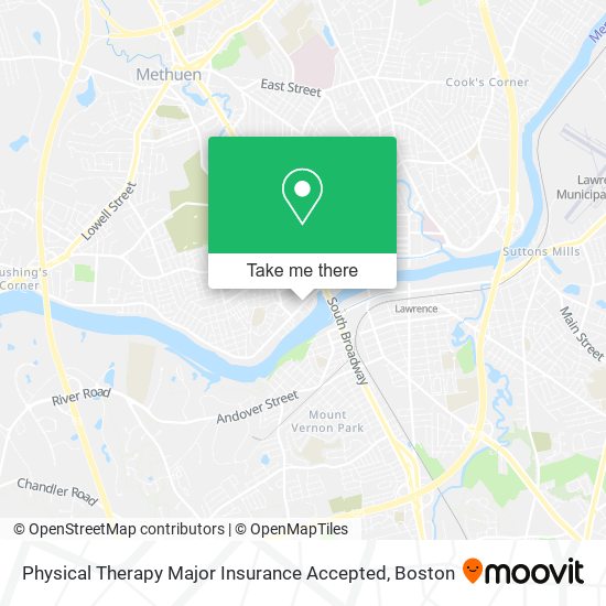 Physical Therapy Major Insurance Accepted map