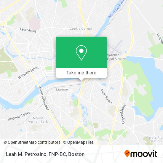 Leah M. Petrosino, FNP-BC map