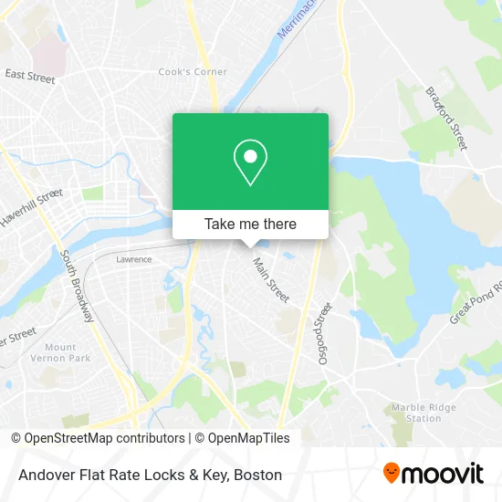 Andover Flat Rate Locks & Key map