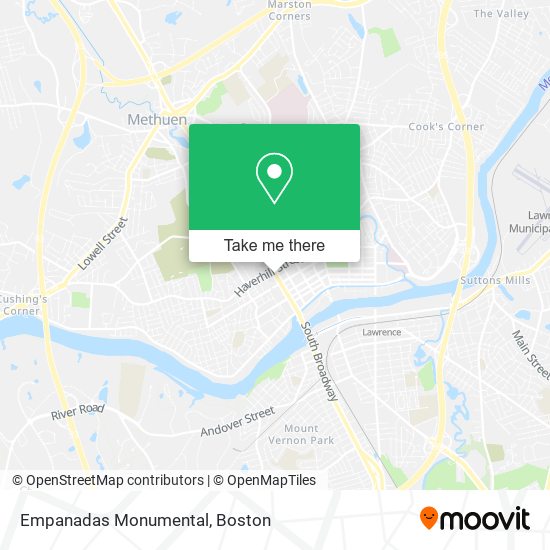 Empanadas Monumental map
