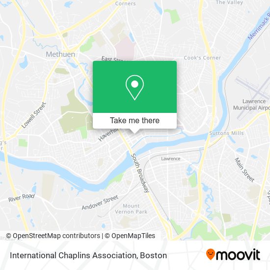 International Chaplins Association map