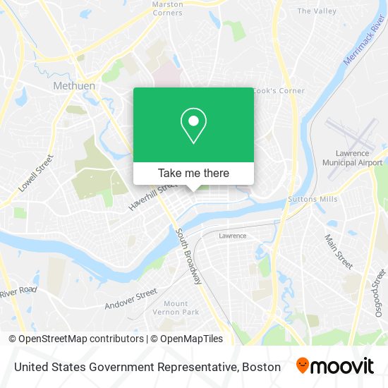 United States Government Representative map