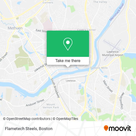 Mapa de Flametech Steels